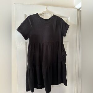 Aqua Black Casual Kids Dress